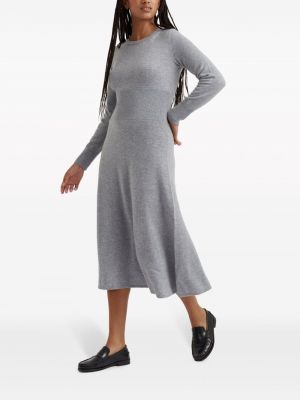 Robe mi-longue col rond Chinti And Parker gris