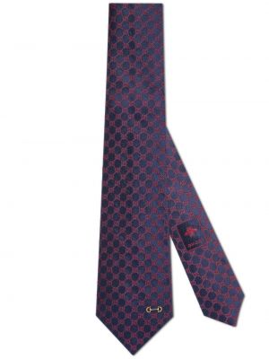 Jedwabny krawat żakardowy Gucci