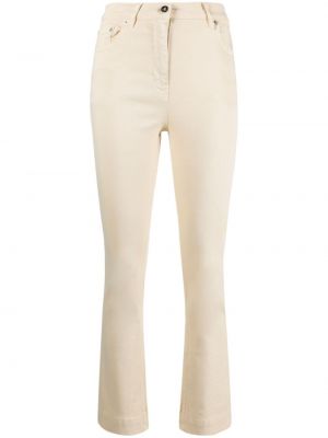 Přiléhavé rovné kalhoty Semicouture bílé