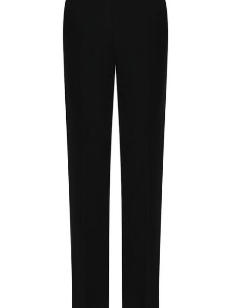 Черные шерстяные брюки Versace