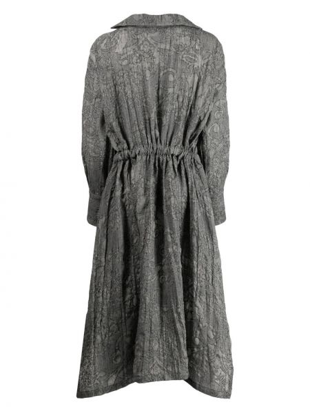 Robe longue avec manches longues Forme D'expression gris