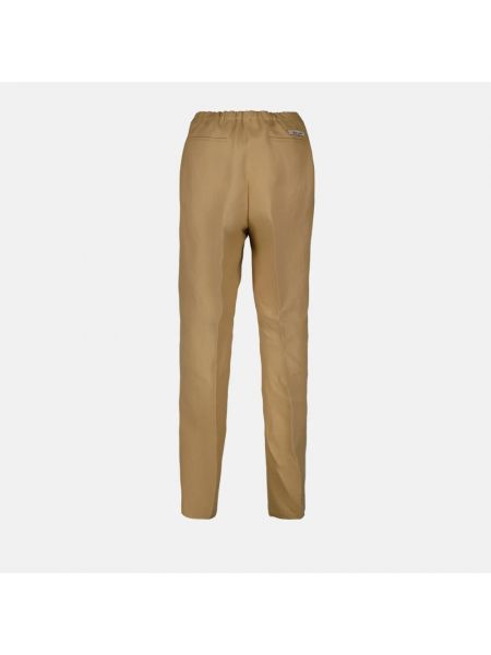 Pantalones slim fit Fendi marrón