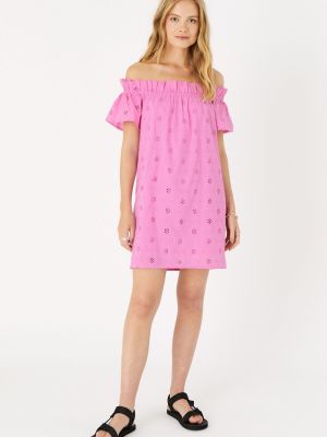 Хлопковое платье Accessorize розовое