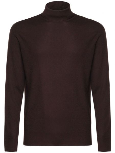 Kashmir lang sweater Loro Piana rød