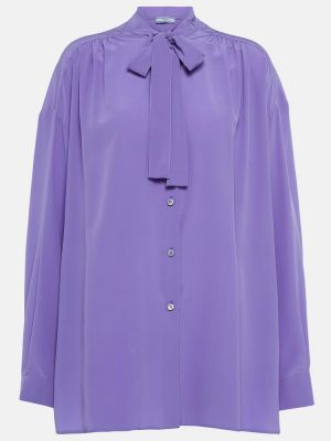 Svilena bluza Prada vijolična