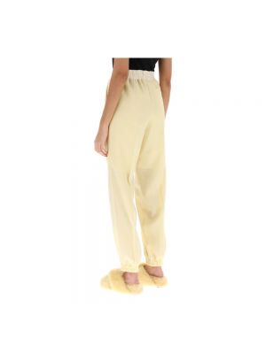 Pantalones de chándal de lana Jil Sander amarillo