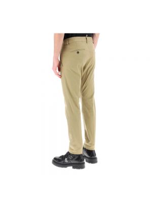 Pantalones chinos de algodón con bolsillos Dsquared2 beige