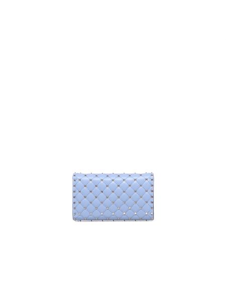 Bolso clutch de algodón Valentino Garavani azul