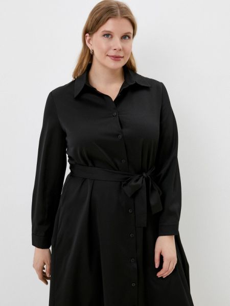 Платье-рубашка Moona Store черное