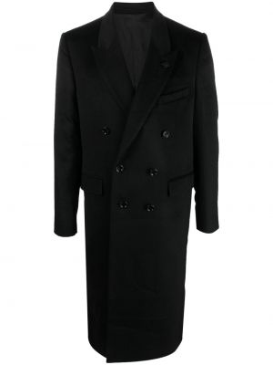 Плетено палто Lardini черно