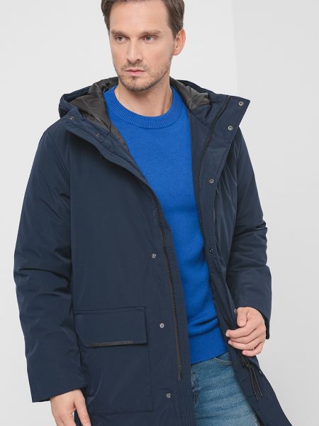 Куртка с капюшоном Esprit синяя