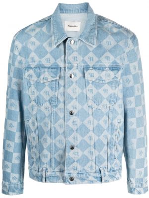 Traper jakna s printom Nanushka plava