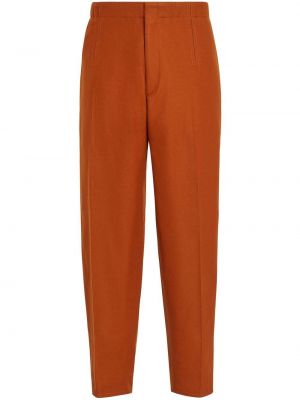 Ull bukse Zegna oransje