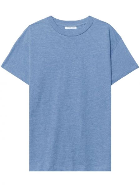 Βαμβακερή μπλούζα με στρογγυλή λαιμόκοψη John Elliott μπλε