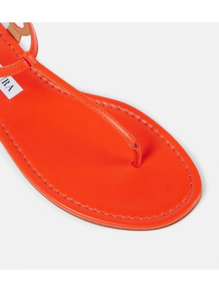 Sandales en cuir Aquazzura orange