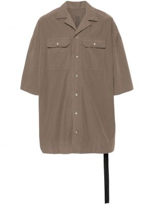 Bavlnená košeľa Rick Owens Drkshdw sivá