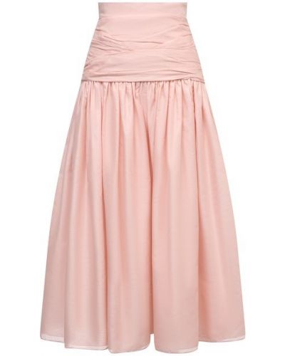 Хлопковая юбка Alexandre Vauthier, розовая