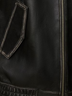 Kožená bunda Dunst čierna