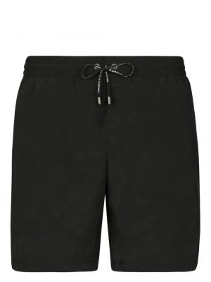 Pantaloni scurți cu imagine Dolce & Gabbana negru