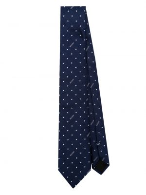Jacquard krawatte Moschino blau