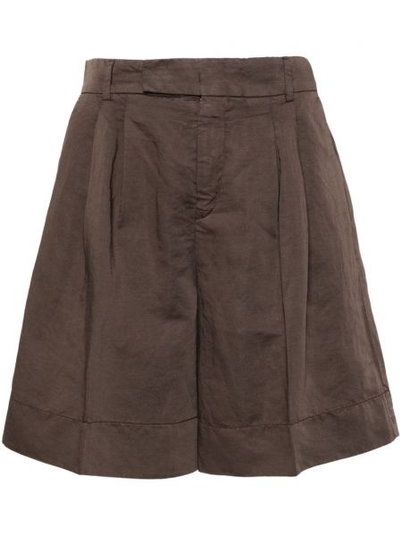 Shorts mit plisseefalten Briglia 1949 braun