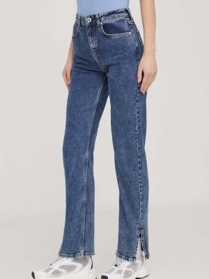 Proste jeansy z wysoką talią Karl Lagerfeld Jeans