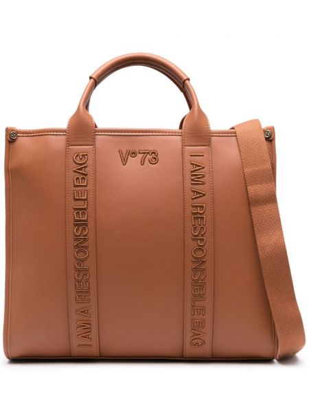 Τσάντα shopper με κέντημα V°73