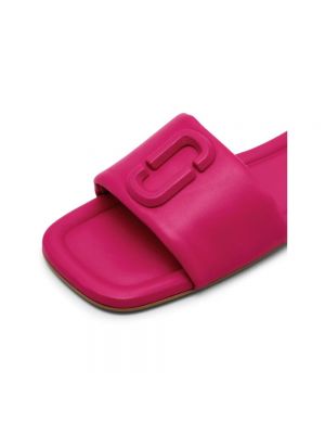 Sandalias de cuero Marc Jacobs rosa