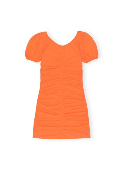 Sukienka mini Ganni pomarańczowa