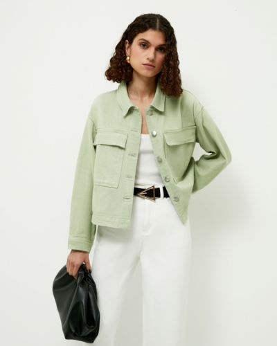Джинсовый пиджак Zarina, зеленый