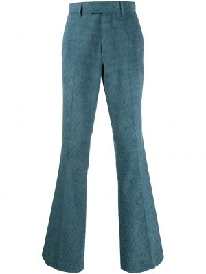 Pantalones de tejido jacquard Amiri azul
