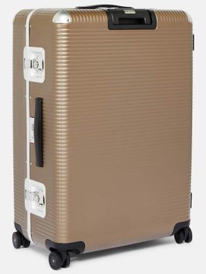 Kožený kufr Fpm Milano hnědý