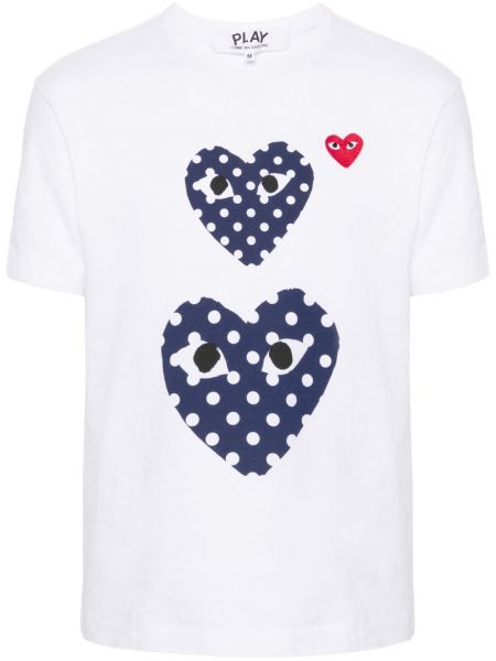 T-shirt Comme Des Garçons Play hvid