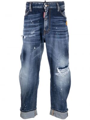 Nødlidende stretch jeans Dsquared2 blå