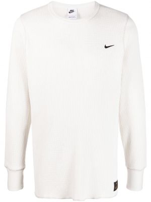 Hímzett melegítő felső Nike fehér