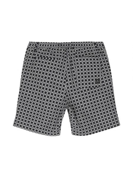 Pantalones cortos con bordado de algodón con estampado geométrico Ps By Paul Smith azul