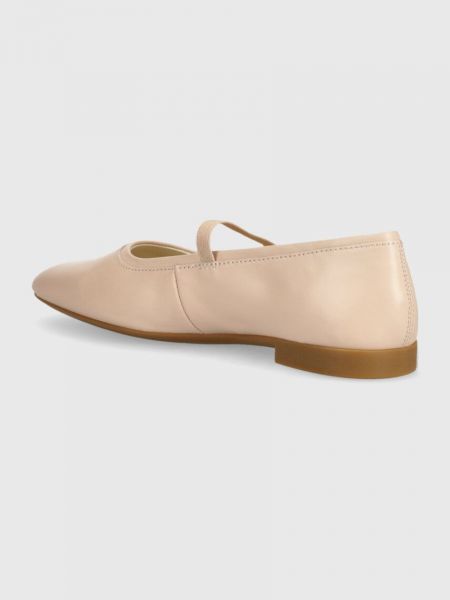 Bőr balerina cipők Vagabond Shoemakers rózsaszín