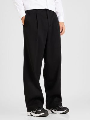 Pantaloni plissettati Calvin Klein nero