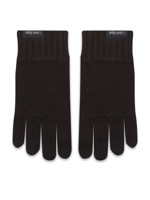 Bombažne rokavice Calvin Klein črna
