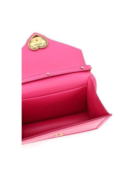 Bolsa de hombro de cuero con corazón Dolce & Gabbana