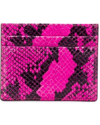 Cartera de estampado de serpiente Karl Lagerfeld rosa