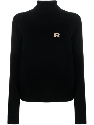Плетен пуловер Rochas черно