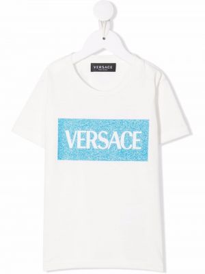 T-skjorte for jenter Versace Kids hvit