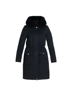 Czarny płaszcz zimowy Tiffi