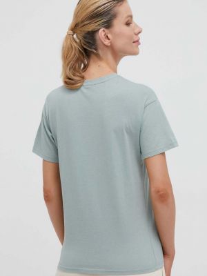 Bavlněné tričko Napapijri zelené