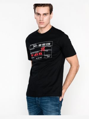 T-shirt Diesel, сzarny