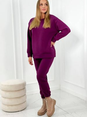 Sportovní kalhoty s kapucí Kesi fialové