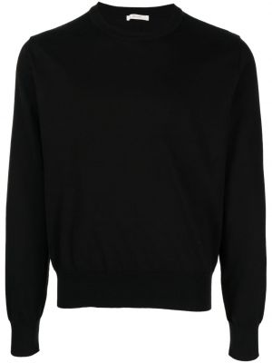 Памучен пуловер The Row черно
