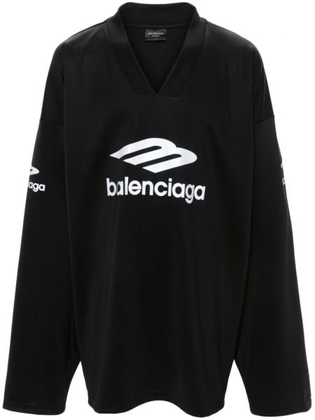 Langes sweatshirt Balenciaga schwarz
