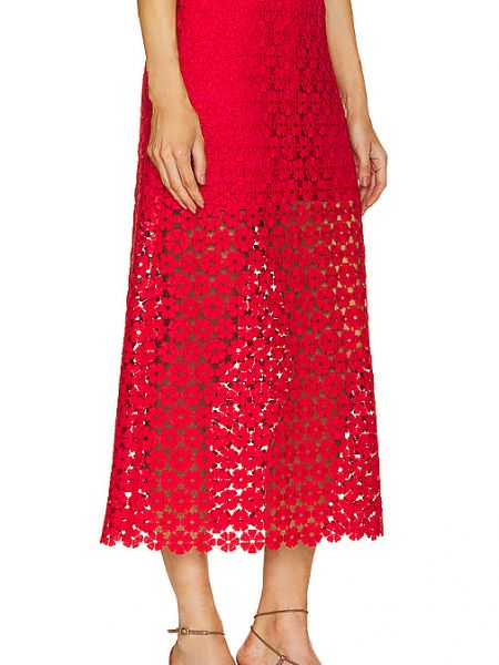 Falda larga Waimari rojo